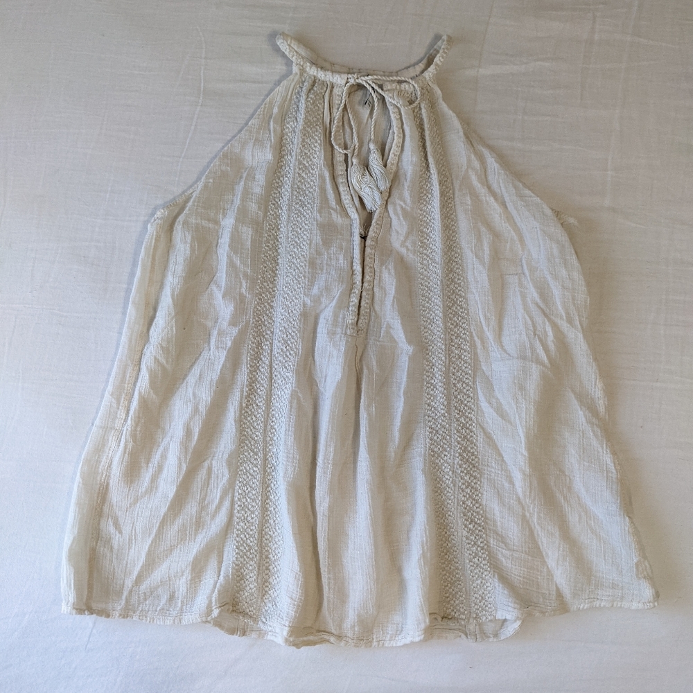 Joie Halter Top Off White beige Small